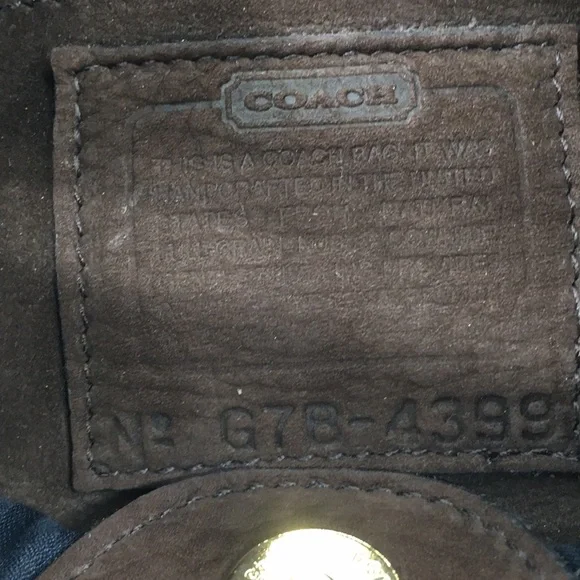 SOLD!!! Vintage Coach Mini Ergo 4399 Chocolate Brown Nubuc Suede Bag - Picture 11 of 16